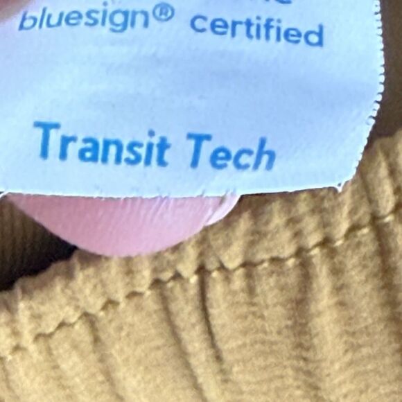 Janji Transit Tech Pants Men's Large Brown Polyester Blend Pull On Tapered 31x28 - Picture 15 of 16